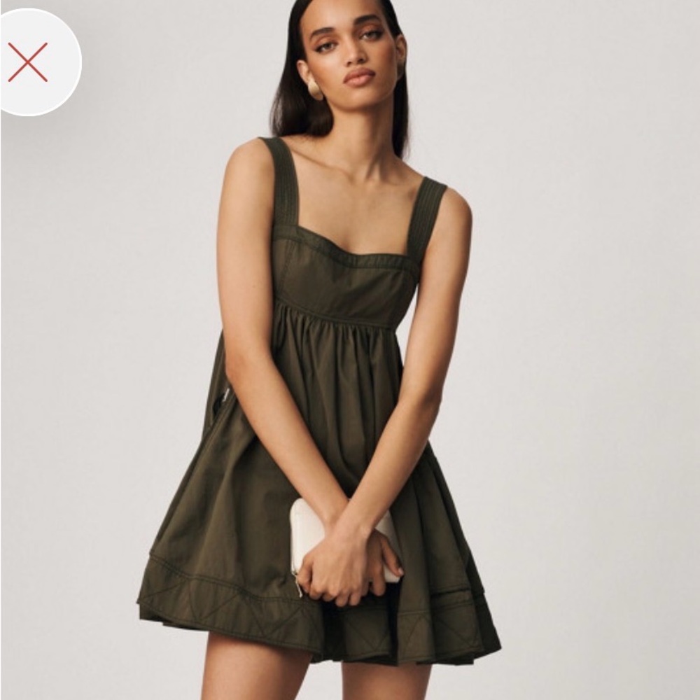 Pilcro Square Neck Utility Babydoll Dress